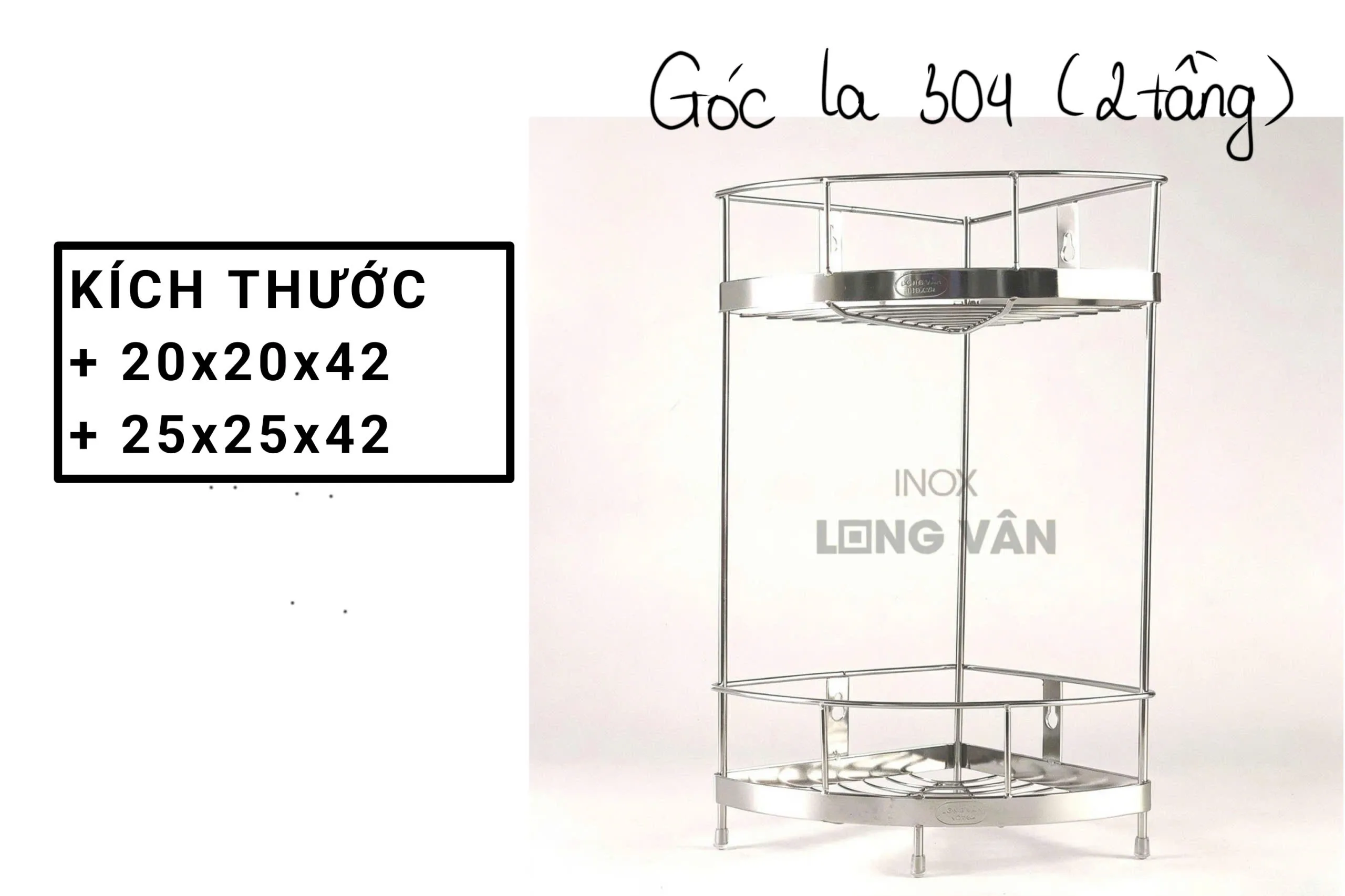 Góc LA 304 2 Tầng (2 Kích Thước)